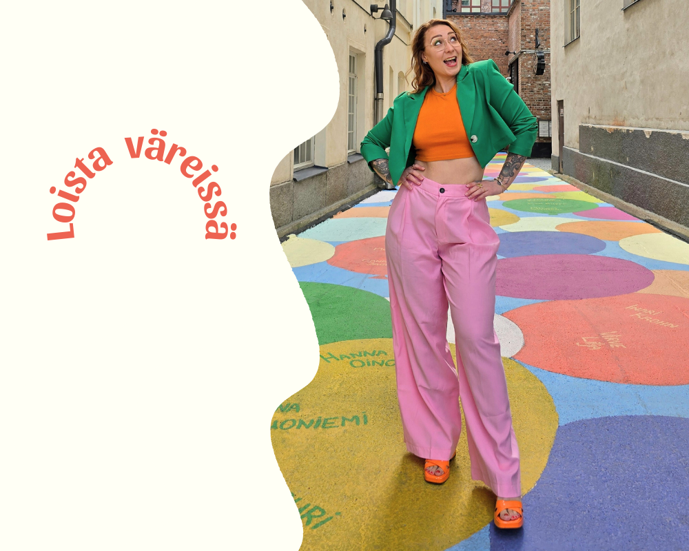 Värikonsultti Ida Alakorpi hehkuu omissa väreissä, Loista väreissä